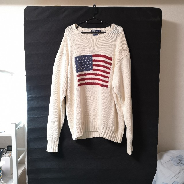 POLO RALPH LAUREN - Polo by Ralph Lauren 白ニット 国旗柄