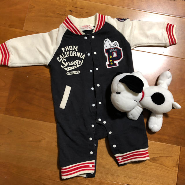 SNOOPY(スヌーピー)のカバーオール70 スヌーピー   キッズ/ベビー/マタニティのベビー服(~85cm)(カバーオール)の商品写真