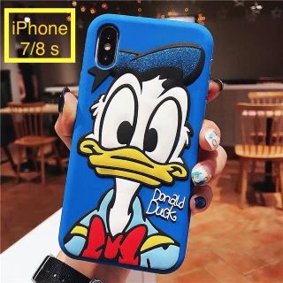 ドナルドダック(ドナルドダック)のiPhone 7/8s用☆ディズニー☆ドナルド☆かわいい3Dスマホカバー(iPhoneケース)