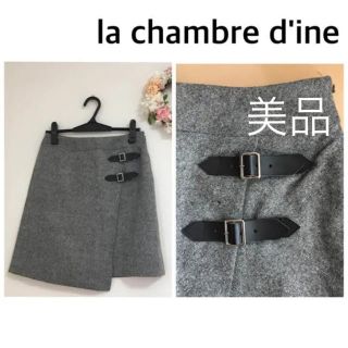 インエ(i.n.e)のla chambre d'ine ツイードスカート(ミニスカート)