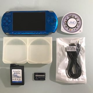 プレイステーションポータブル(PlayStation Portable)のPSP-3000  バイブラントブルー(携帯用ゲーム機本体)