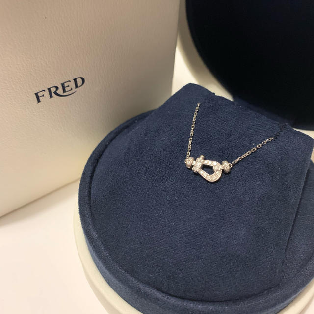 フレッド フォース10 ダイヤモンド ネックレス スモール 7B0190 Au750 (K18PG) レディース FRED [美品]  【ジュエリー】