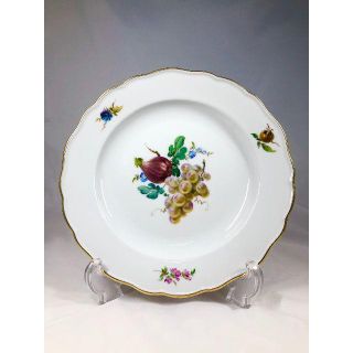 マイセン(MEISSEN)の超美品★マイセン　フルーツ　フラワー　プレート★1級品　果物　花　皿　5(食器)