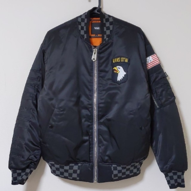 「新品未使用」ＶＡＮＳ checker rib bomder jacket　Ｓ