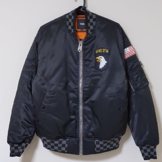 ヴァンズ(VANS)の「新品未使用」ＶＡＮＳ checker rib bomder jacket　Ｓ(ナイロンジャケット)