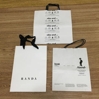 ランダ(RANDA)のRANDA / nico and ... / koe ショップ袋 3点セット(ショップ袋)