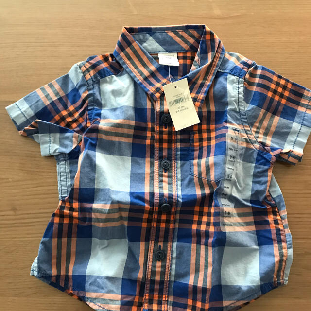 GAP(ギャップ)の新品GAPチェックシャツ！赤ちゃん用 キッズ/ベビー/マタニティのベビー服(~85cm)(シャツ/カットソー)の商品写真