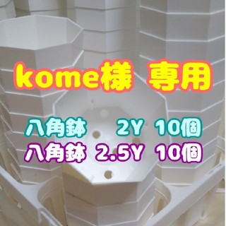 【kome様 専用】カネヤ 八角鉢 【2Y】10個+【2.5Y】10個(プランター)