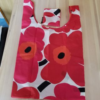 マリメッコ(marimekko)のmarimekko ウニッコレッド　エコバック(エコバッグ)