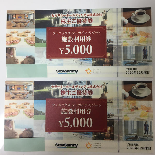 シーガイア施設利用券　1万円分 チケットの施設利用券(その他)の商品写真