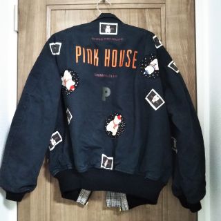 PINK HOUSE - PINK HOUSE 雪だるまクマ ブルゾン 黒の通販 by