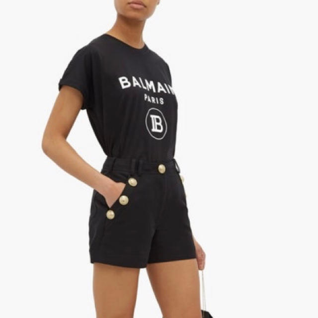 BALMAIN Ｔシャツ ブラック 34Tシャツ/カットソー(半袖/袖なし)
