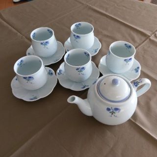 rum rum様専用　有田焼　茶托付茶器5客セット(食器)