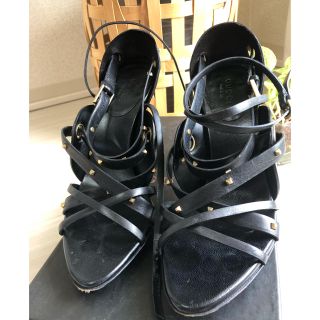 グッチ(Gucci)のグッチ　gucci スタッズ　ヒールサンダル　35 1/2 (ハイヒール/パンプス)