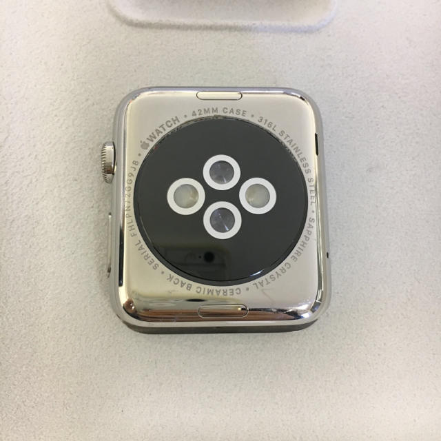 Apple アップルウォッチ ステンレスモデル 42mmの通販 by トロコスのお店｜アップルウォッチならラクマ Watch - Apple Watch 定番NEW