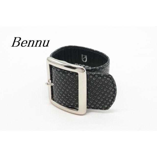 【T32】Bennu ヴェンヌ レザー ベルト 幅広 バングル ブレスレットなし