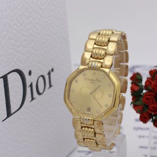 クリスチャンディオール(Christian Dior)の正規品【新品電池】Christian Dior 45.154/オクタゴン 11P(腕時計(アナログ))