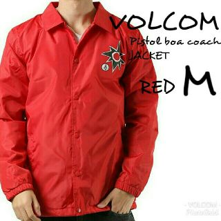 ボルコム(volcom)の値下げ！VOLCOM Pistol Boa Coach Jkt RED M(ナイロンジャケット)