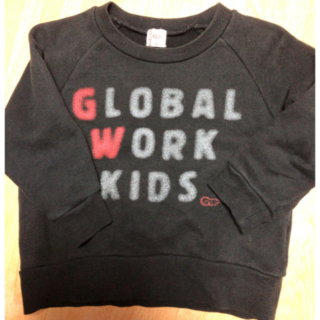 GLOBAL WORK(グローバルワーク)の23.グローバルワークキッズ トレーナー 100cm キッズ/ベビー/マタニティのキッズ服男の子用(90cm~)(Tシャツ/カットソー)の商品写真