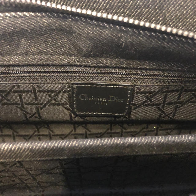 Christian Dior(クリスチャンディオール)のお値下げ　クリスチャンディオール　レディディオール　カナージュ　ブラックデニム レディースのバッグ(ハンドバッグ)の商品写真