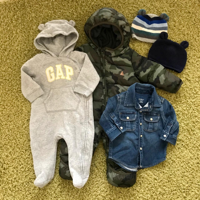 babyGAP(ベビーギャップ)のギャップ　ベビー　5点セット　60 3-6M キッズ/ベビー/マタニティのベビー服(~85cm)(カバーオール)の商品写真