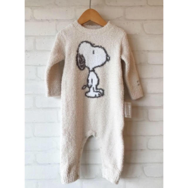 gelato pique(ジェラートピケ)のレアサイズ☆ 【PEANUTS】ベビモコジャガード baby ロンパース キッズ/ベビー/マタニティのベビー服(~85cm)(ロンパース)の商品写真