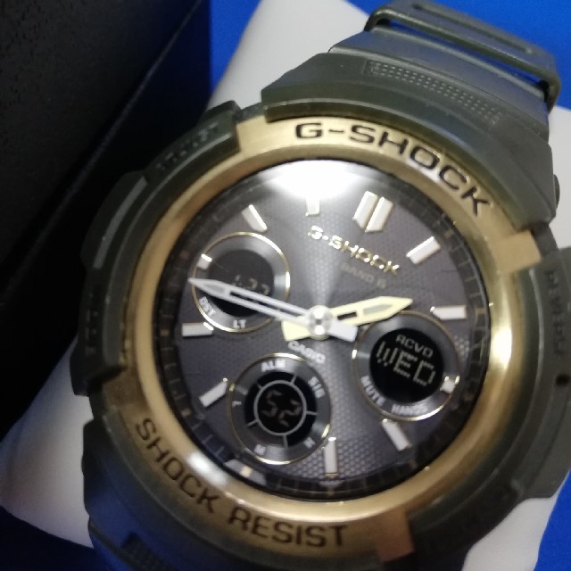 G-SHOCK(ジーショック)のgshock awg  電波ソーラー  m100a  グリーン メンズの時計(腕時計(デジタル))の商品写真