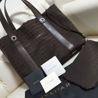 ブルガリ(BVLGARI)のホウジー様専用★BVLGARI /ロゴマニア/未使用トート茶色(トートバッグ)