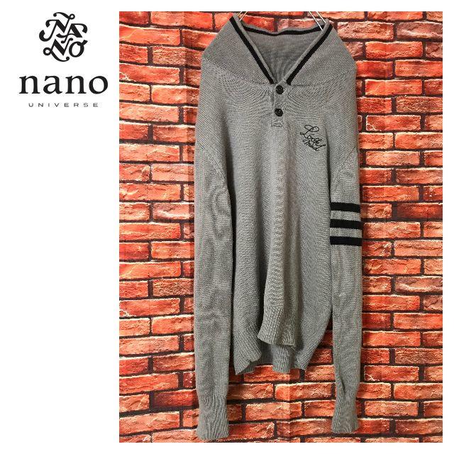 nano・universe(ナノユニバース)のnano・universe ハーフボタン セーター メンズのトップス(ニット/セーター)の商品写真