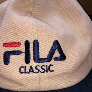 フィラ(FILA)の早い者勝ち　春　フィラ　キャップ　ベージュ　ネイビー(キャップ)