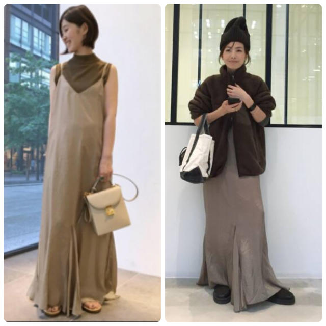 L'Appartement Wash Maxi ワンピース キャメルA