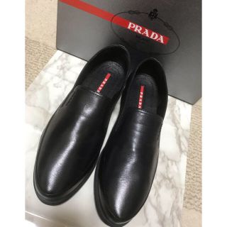 プラダ(PRADA)のPRADAレディース　黒　スリッポン(スニーカー)