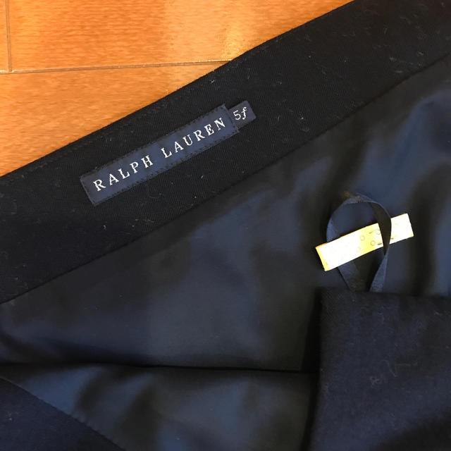 Ralph Lauren(ラルフローレン)のラルフローレン 紺フレアースカート5f 大きいサイズ　クリーニング済 レディースのスカート(ロングスカート)の商品写真