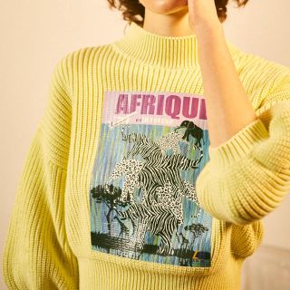 リリーブラウン(Lily Brown)のknit print pullover(ニット/セーター)