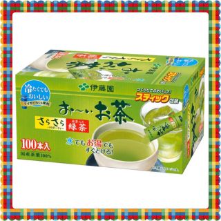 イトウエン(伊藤園)の訳あり★ 伊藤園 おーいお茶 さらさら抹茶入り緑茶 スティック 100本入(茶)