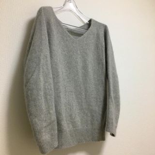 ジャスグリッティー(JUSGLITTY)のJUSGLITTY💠バックチェーン✨FOXニット☘️グレー(ニット/セーター)