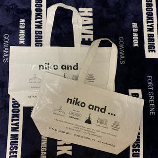 ニコアンド(niko and...)のニコアンド ショッパー 2枚セット(ショップ袋)