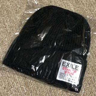 エグザイル(EXILE)のEXILE ニットCAP《S.O.W》黒　未開封品(ミュージシャン)