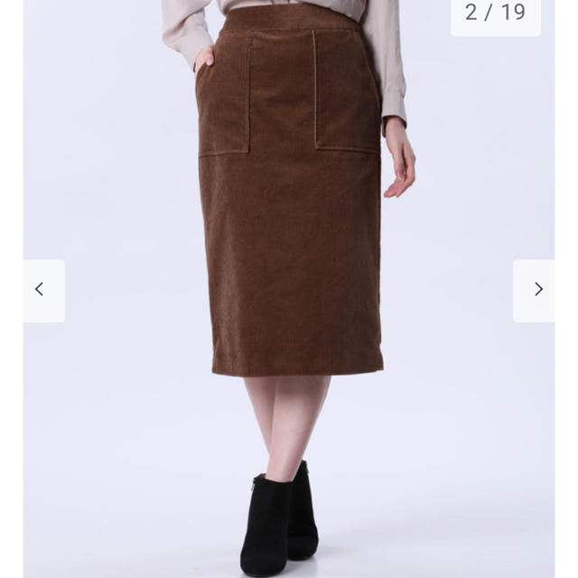 PLST(プラステ)のPLST♡ウォームリザーブコーデュロイスカート レディースのスカート(ひざ丈スカート)の商品写真