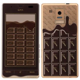 エヌティティドコモ(NTTdocomo)のNTTドコモ SH-04D Q-POT PHONE Bitter Choco(スマートフォン本体)