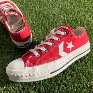 コンバース(CONVERSE)の美品24 converse コンバース シェブロンスター  赤コン D11(スニーカー)