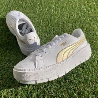 プーマ(PUMA)の美品24 PUMAプーマ  バスケット プラットフォーム トレース  D12(スニーカー)