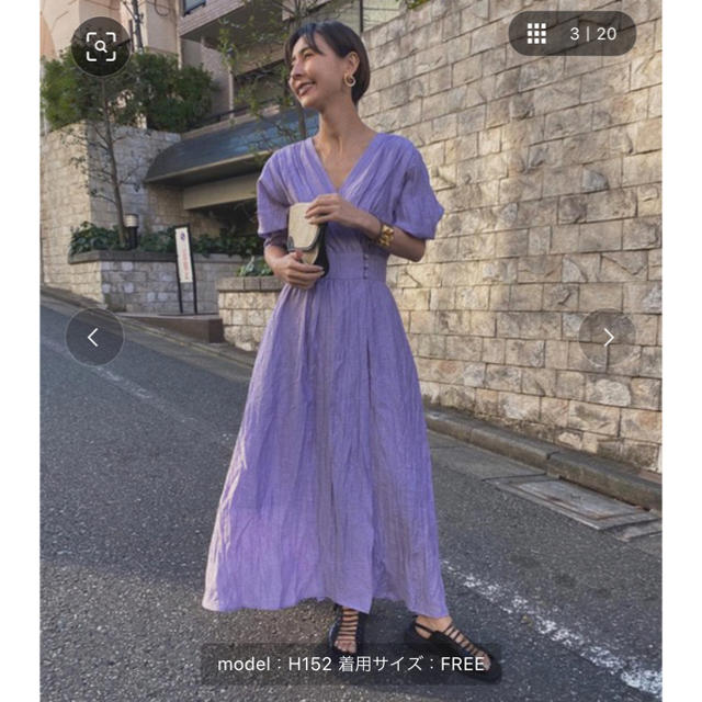 Ameri VINTAGE(アメリヴィンテージ)のameri 完売済み　新品タグ付き　CACHE COEUR DRESS レディースのワンピース(ロングワンピース/マキシワンピース)の商品写真