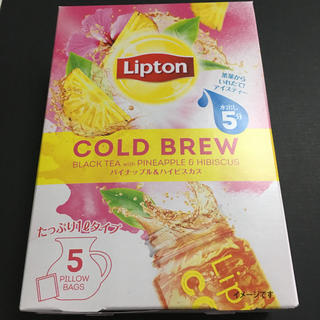 ユニリーバ(Unilever)のリプトン　コールドブリュー  パイナップル＆ハイビスカスティ　ピローバッグ　紅茶(茶)