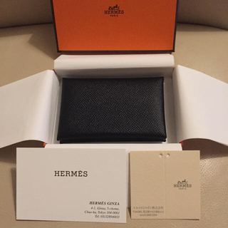 エルメス(Hermes)のHERMES CALVI 名刺入れ カードケース(名刺入れ/定期入れ)