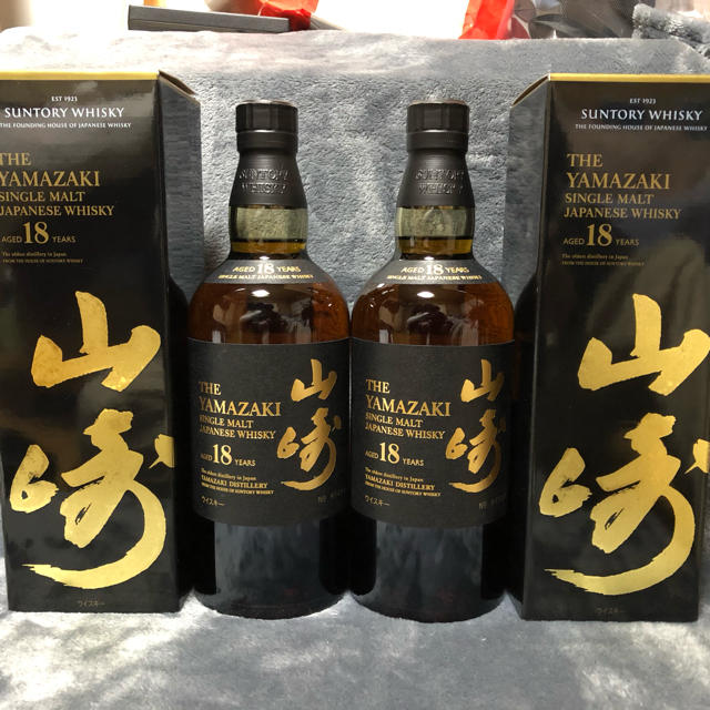 新品未開封　山崎18年×2本, 12年×2本, NV×2本