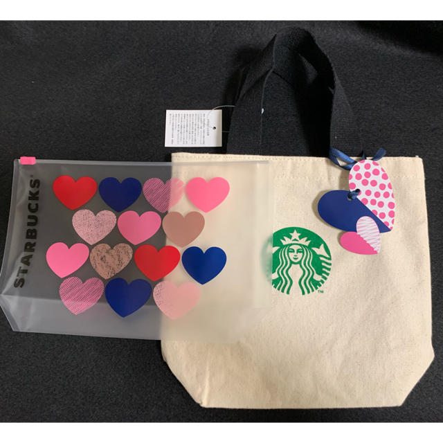 Starbucks Coffee(スターバックスコーヒー)のスターバックス　バレンタイン　トートバッグとポーチ レディースのバッグ(トートバッグ)の商品写真