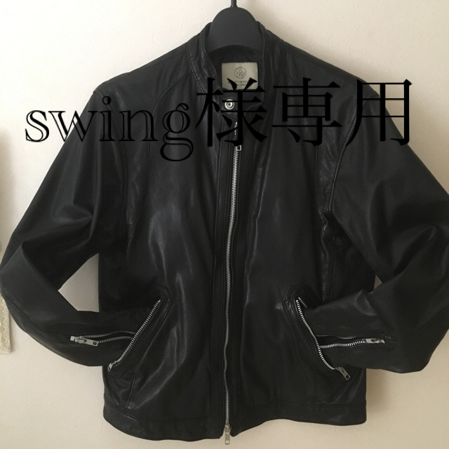 UNITED ARROWS(ユナイテッドアローズ)のswing様専用　レザーライダーズジャケットS メンズのジャケット/アウター(ライダースジャケット)の商品写真