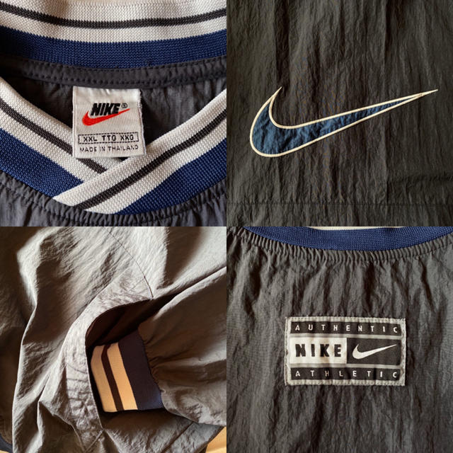 NIKE(ナイキ)のナイキ　ナイロン　プルオーバー 銀タグ　スウッシュ　 NIKE 90s メンズのジャケット/アウター(ナイロンジャケット)の商品写真