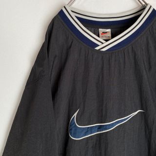 ナイキ(NIKE)のナイキ　ナイロン　プルオーバー 銀タグ　スウッシュ　 NIKE 90s(ナイロンジャケット)